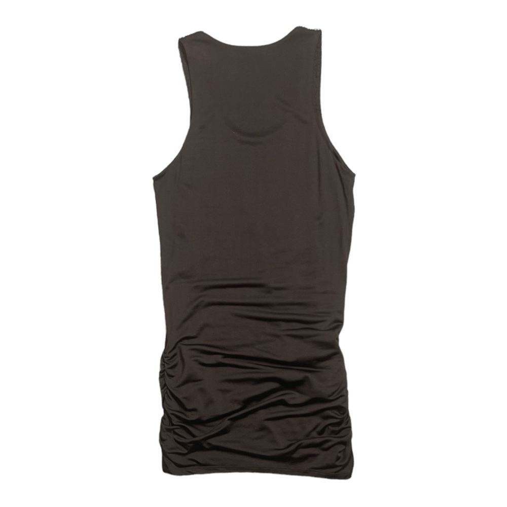 ALICE + OLIVIA SILK VISCOSE SLEEVELESS RHINESTONE ACCENT TANK TOP TUNIC - Picture 9 of 10
